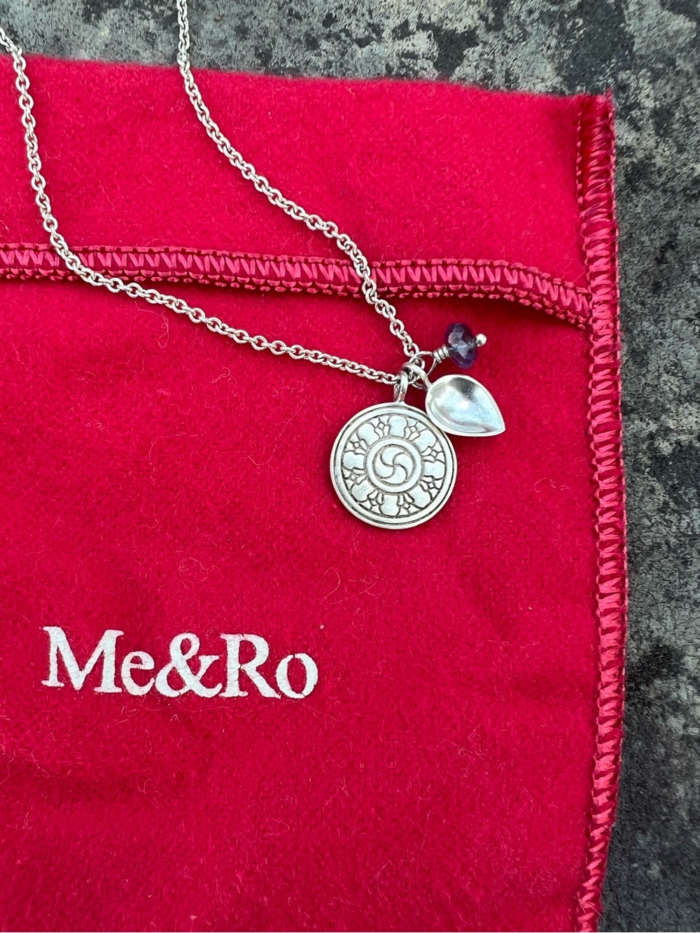 Me & Ro Sterling Silver Charm Necklace
